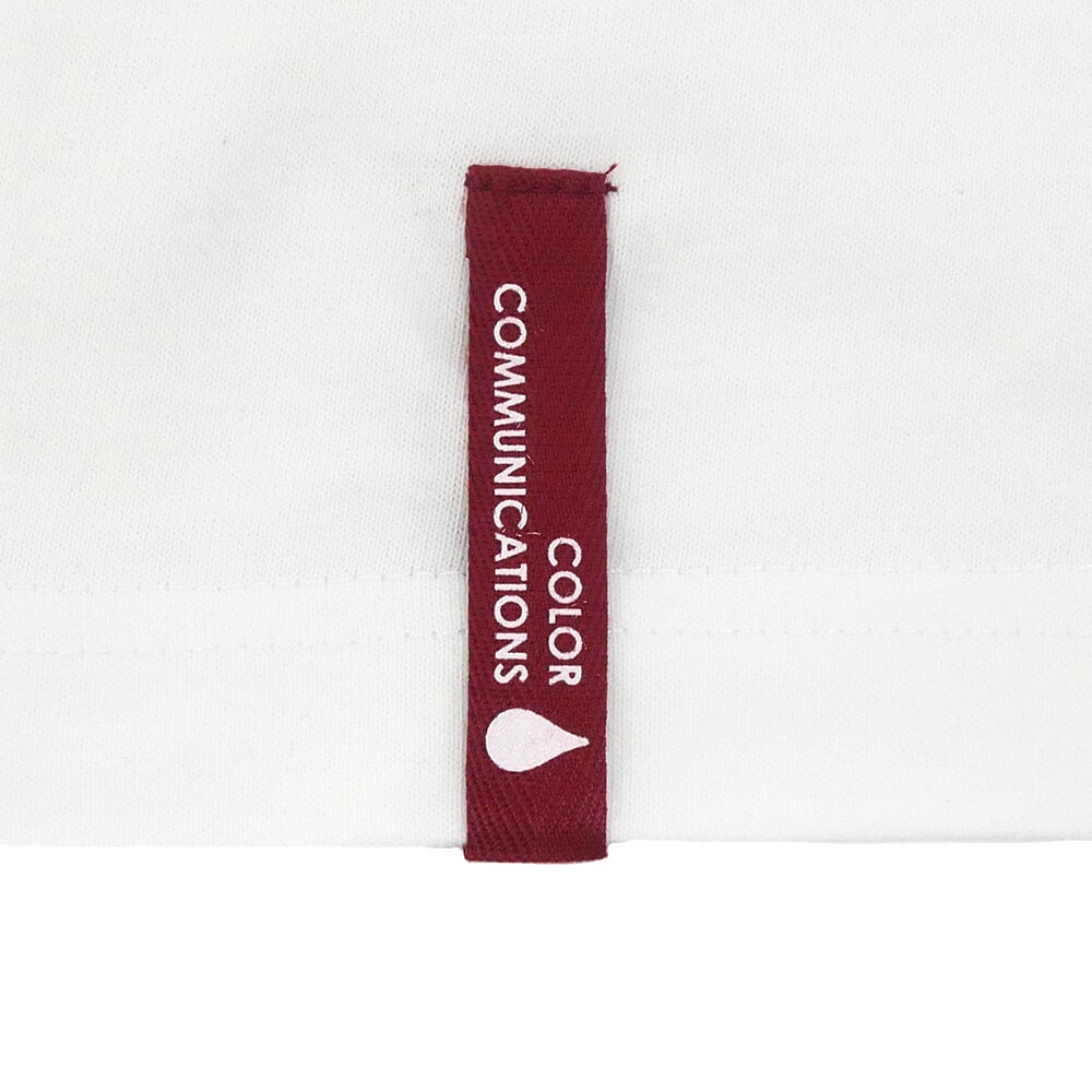 COLOR COMMUNICATIONS T-SHIRT カラーコミュニケーションズ Tシャツ WAWA OWL EMB POCKET WHITE 刺繍ロゴ スケートボード スケボー 3