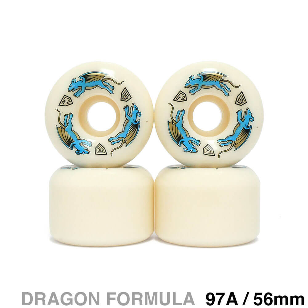 POWELL PERALTA WHEEL パウエルペラルタ ウィール DRAGON FORMULA（DF）97A AA2 NANO RATS 56mm x 39mm スケートボード スケボー　1