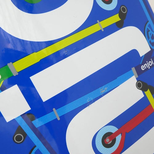 （アウトレット価格 12,650円 → 9,990円）ENJOI DECK エンジョイ デッキ TEAM BIG BOX SCOOTERS 8.0 RESIN-7 グラフィックに傷 スケートボード スケボー　3