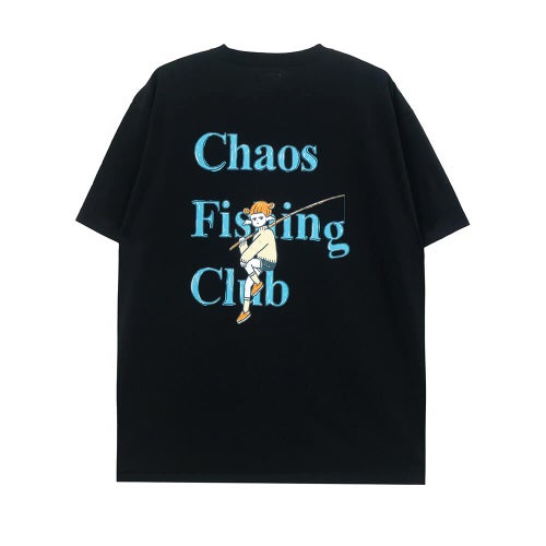 CHAOS FISHING CLUB T-SHIRT カオスフィッシングクラブ Tシャツ 2026 ONNA BLACK スケートボード スケボー 