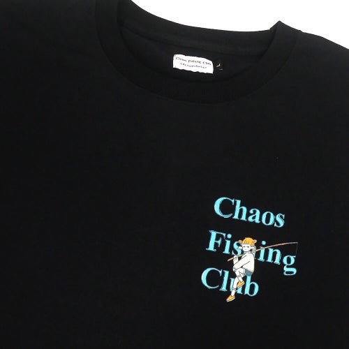 CHAOS FISHING CLUB T-SHIRT カオスフィッシングクラブ Tシャツ 2026 ONNA BLACK スケートボード スケボー 2