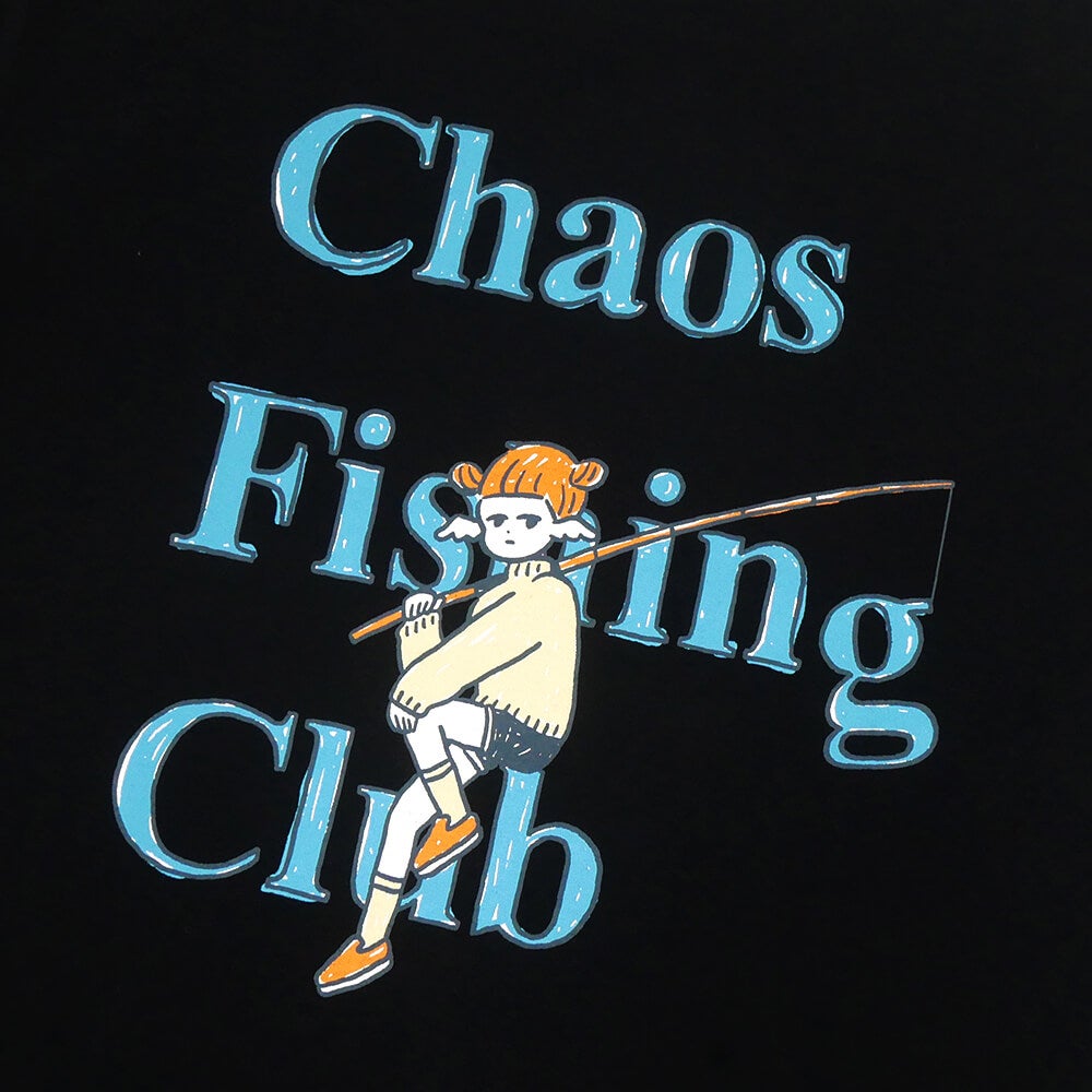CHAOS FISHING CLUB T-SHIRT カオスフィッシングクラブ Tシャツ 2026 ONNA BLACK スケートボード スケボー 3