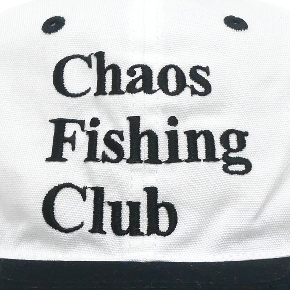 CHAOS FISHING CLUB CAP カオスフィッシングクラブ キャップ LOGO WHITE/BLACK スケートボード スケボー 4