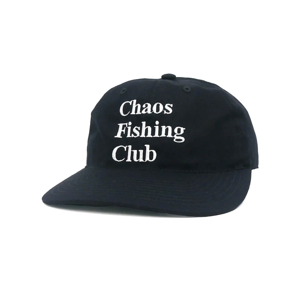 CHAOS FISHING CLUB CAP カオスフィッシングクラブ キャップ LOGO BLACK スケートボード スケボー 