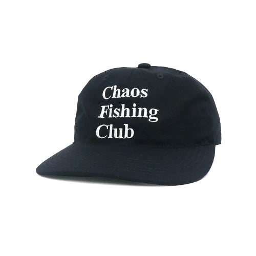 CHAOS FISHING CLUB CAP カオスフィッシングクラブ キャップ LOGO BLACK スケートボード スケボー 
