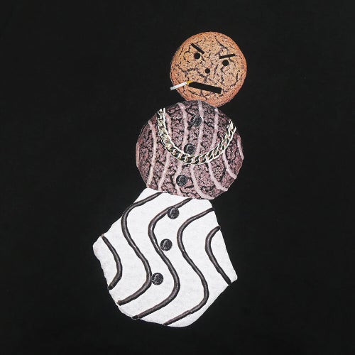 QUARTERSNACKS T-SHIRT クウォータースナックス Tシャツ BIG SNACKMAN BLACK スケートボード スケボー 1