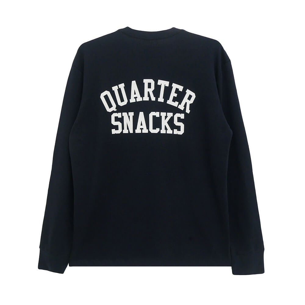  QUARTERSNACKS LONG SLEEVE クウォータースナックス ロングスリーブTシャツ PRINTED THERMAL BLACK スケートボード スケボー 