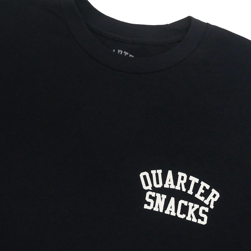  QUARTERSNACKS LONG SLEEVE クウォータースナックス ロングスリーブTシャツ PRINTED THERMAL BLACK スケートボード スケボー 2