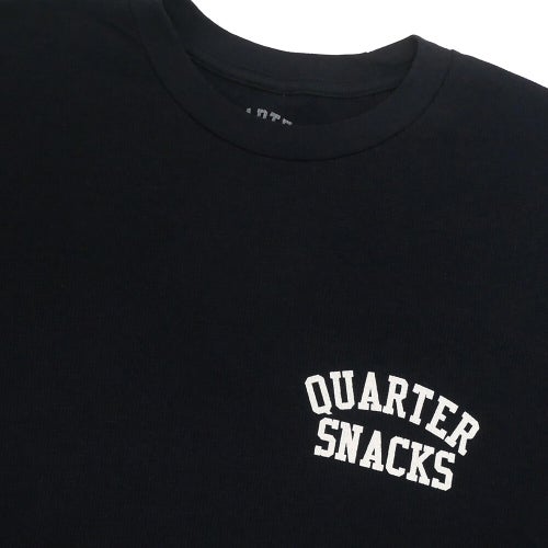  QUARTERSNACKS LONG SLEEVE クウォータースナックス ロングスリーブTシャツ PRINTED THERMAL BLACK スケートボード スケボー 2