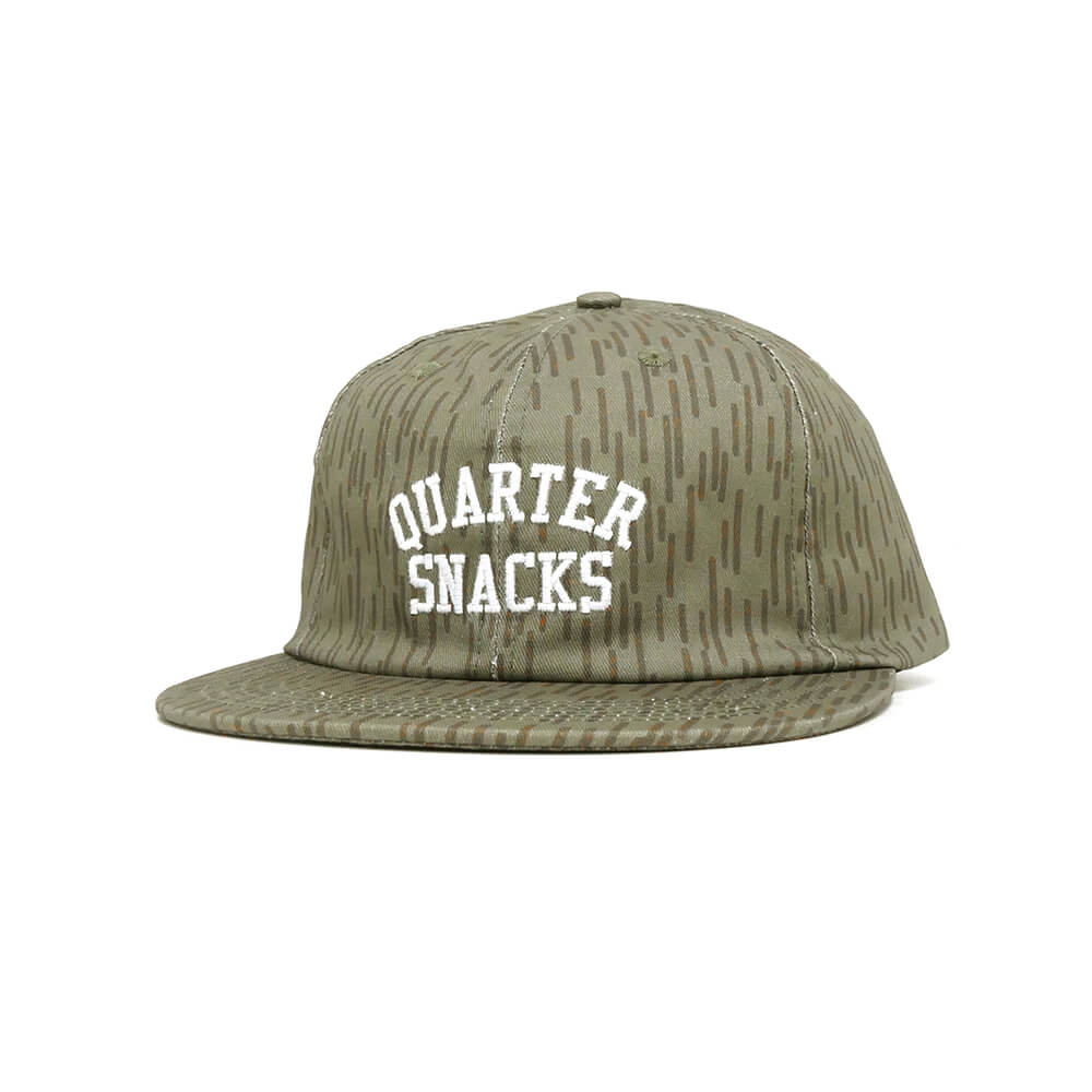 QUARTERSNACKS CAP クウォータースナックス キャップ ARCH RAINDROP OLIVE スケートボード スケボー 