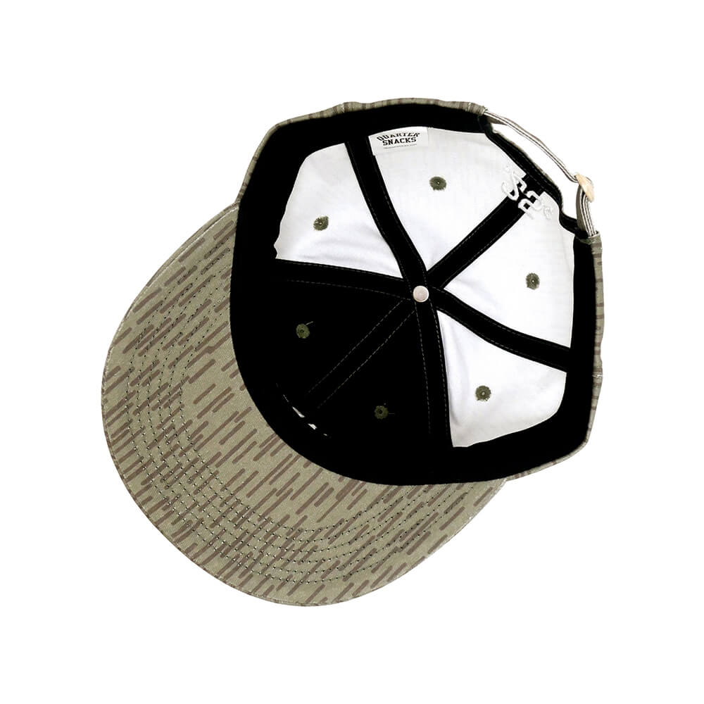 QUARTERSNACKS CAP クウォータースナックス キャップ ARCH RAINDROP OLIVE スケートボード スケボー 4