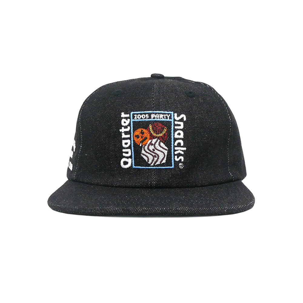 QUARTERSNACKS CAP クウォータースナックス キャップ PARTY DENIM スケートボード スケボー 1
