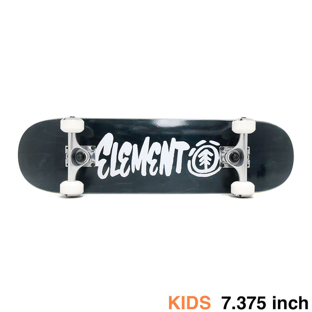 防水ケース付き ELEMENT エレメント コンプリートセット スケートボード完成品（子供用） SCRIPT BLACK PLY 7.375 スケートボード スケボー 1