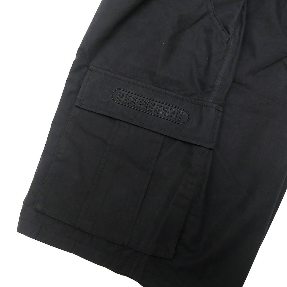 INDEPENDENT SHORTS インディペンデント ショーツ LTD BASEPLATE CARGO BLACK スケートボード スケボー 6