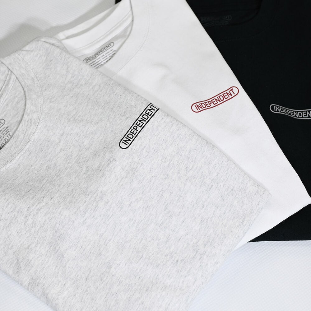 INDEPENDENT T-SHIRT インディペンデント Tシャツ LTD BASEPLATE 3 PACK WHITE/BLACK/GREY スケートボード スケボー 7