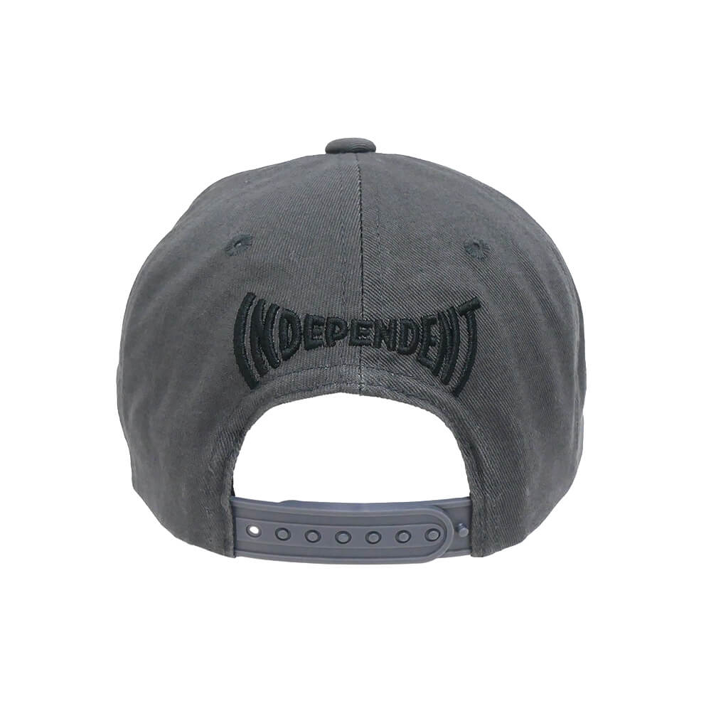  INDEPENDENT CAP インディペンデント キャップ LTD SPAN AOTS 5 PANEL SNAPBACK CHARCOAL スケートボード スケボー 3