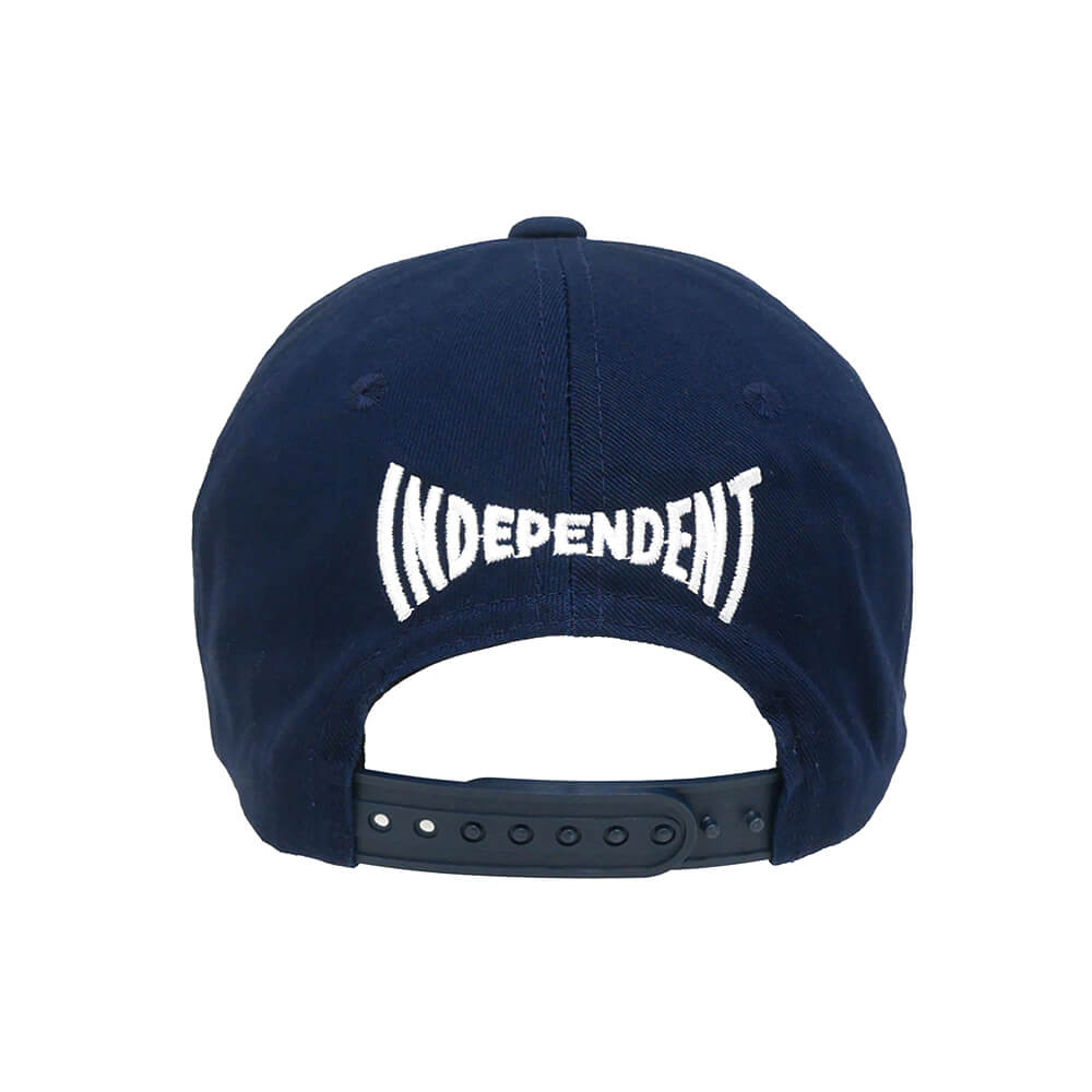  INDEPENDENT CAP インディペンデント キャップ LTD SPAN AOTS 5 PANEL SNAPBACK NAVY スケートボード スケボー 3