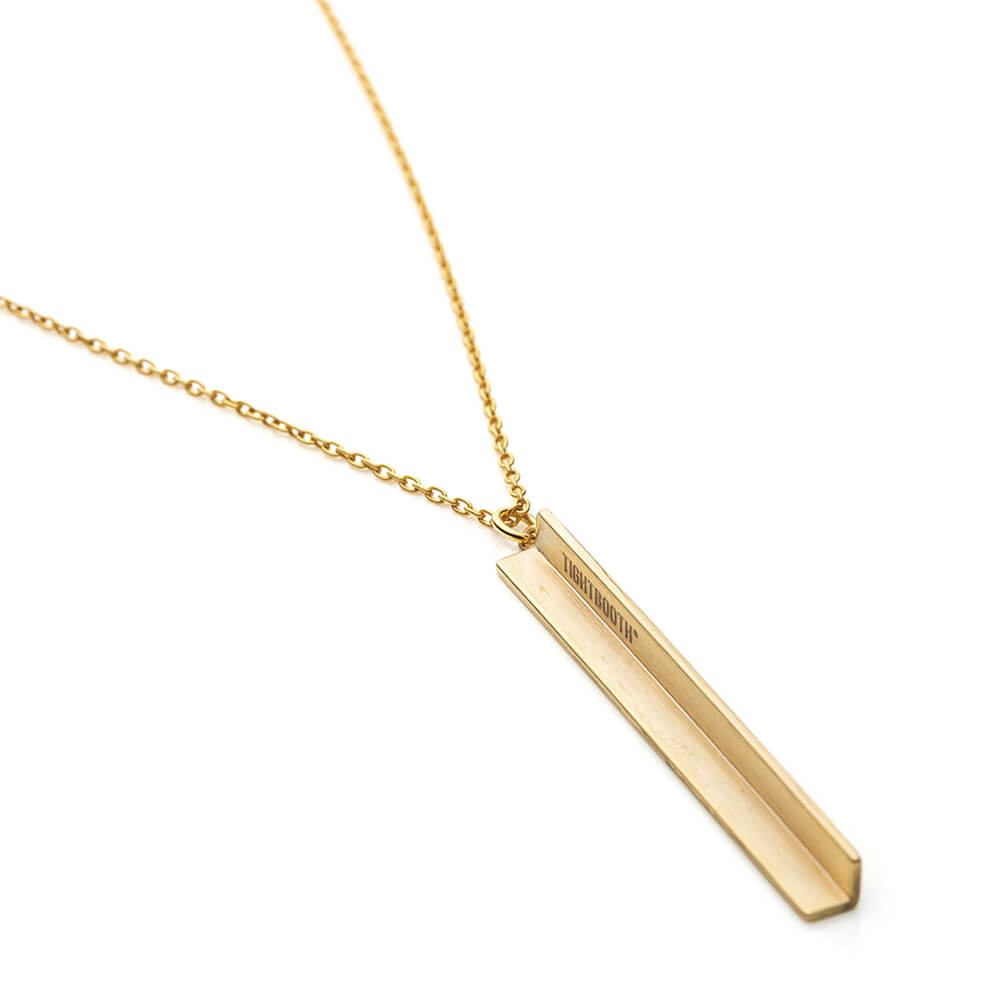 TIGHTBOOTH（TBPR）NECKLACE タイトブース ネックレス ANGLE IRON NECKLACE BRASS GOLD スケートボード スケボー 3