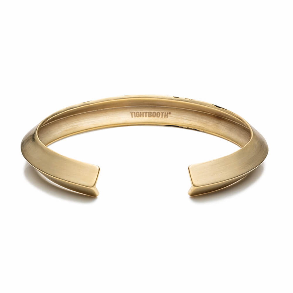 TIGHTBOOTH（TBPR）BANGLE タイトブース バングル ANGLE IRON BANGLE BRASS GOLD スケートボード スケボー 2