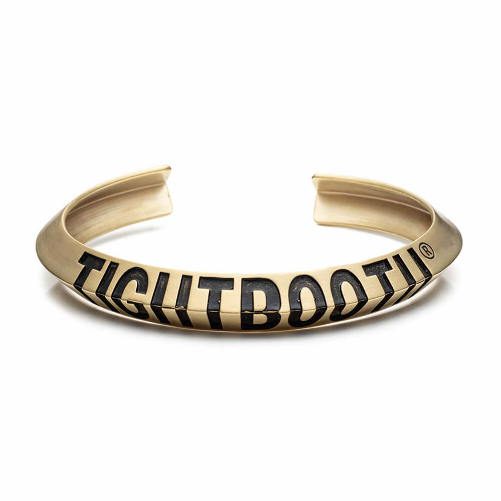 TIGHTBOOTH（TBPR）BANGLE タイトブース バングル ANGLE IRON BANGLE BRASS GOLD スケートボード スケボー 3