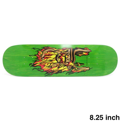 JACUZZI DECK ジャグジー デッキ TEAM CHAIR ON FIRE GREEN STAIN 8.25 TWIN TAIL EPOXY 7 スケートボード スケボー 1