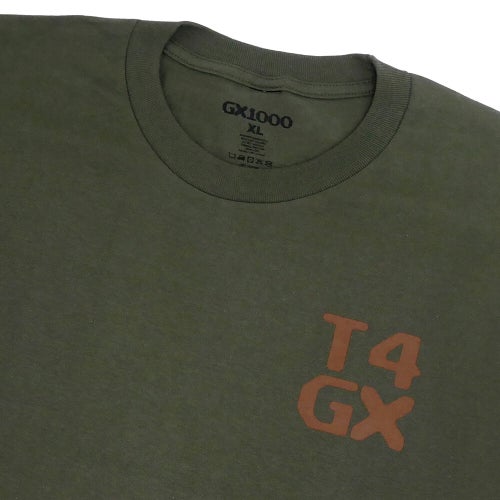 GX1000 T-SHIRT ジーエックス1000 Tシャツ T4 DESERT GREEN スケートボード スケボー 2