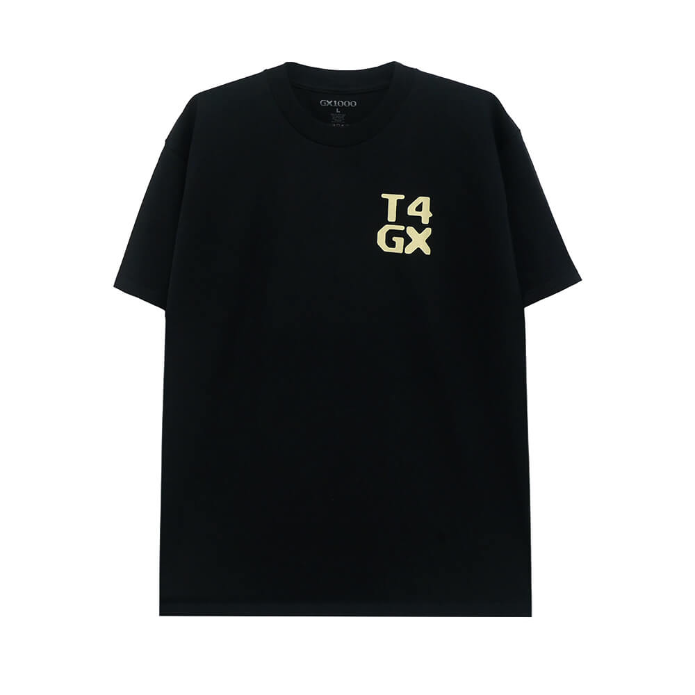 GX1000 T-SHIRT ジーエックス1000 Tシャツ T4 BLACK スケートボード スケボー 1
