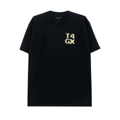 GX1000 T-SHIRT ジーエックス1000 Tシャツ T4 BLACK スケートボード スケボー 1