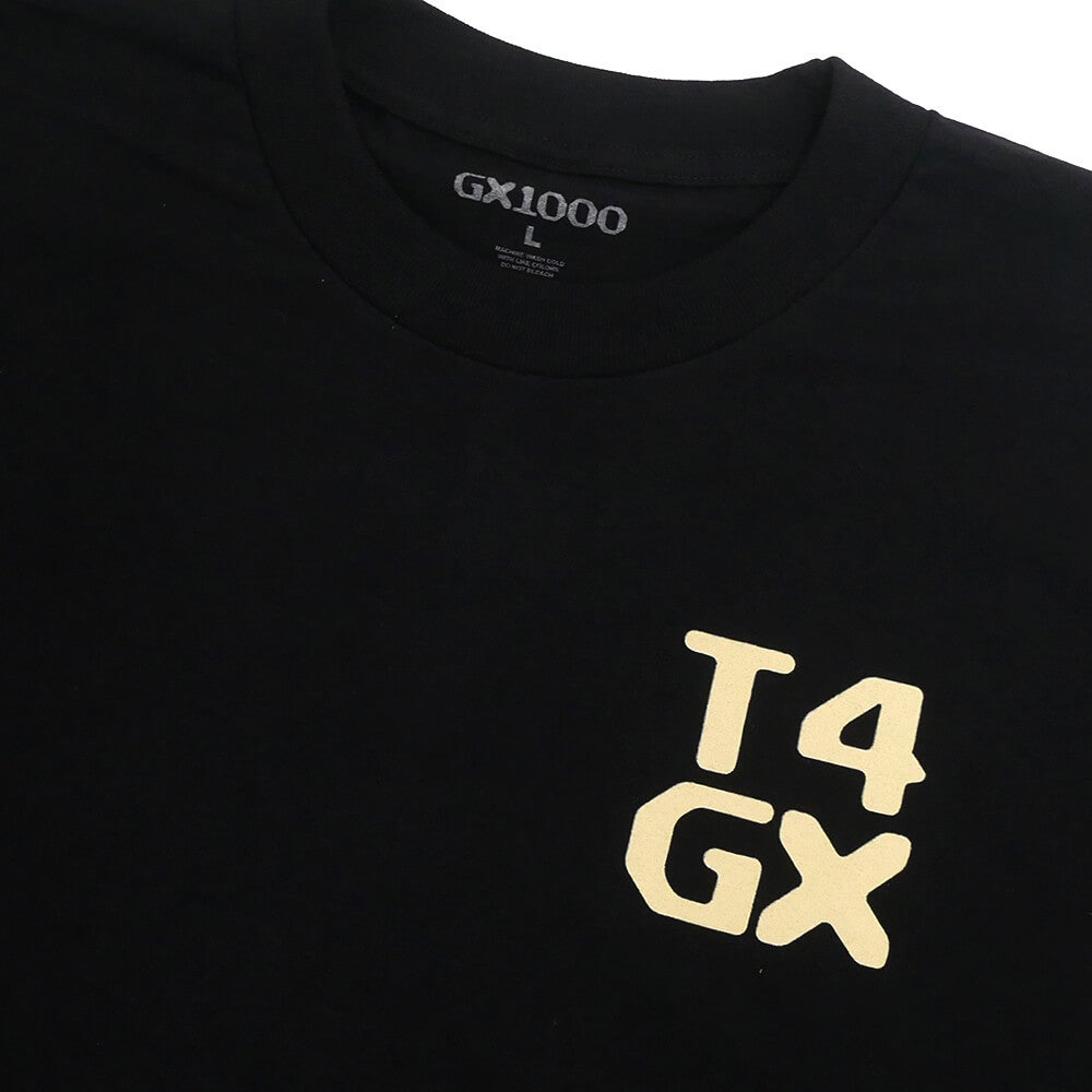 GX1000 T-SHIRT ジーエックス1000 Tシャツ T4 BLACK スケートボード スケボー 2