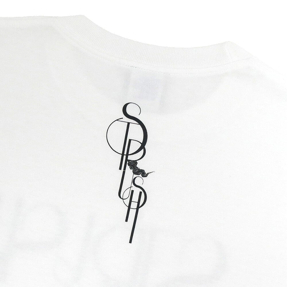STRUSH T-SHIRT ストラッシュ Tシャツ SMOKE LOGO WHITE スケートボード スケボー 2