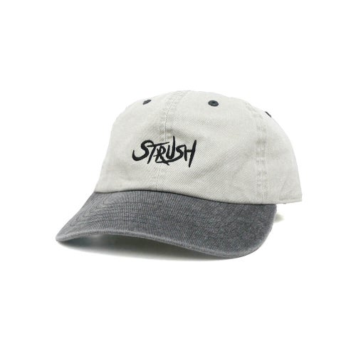 STRUSH CAP ストラッシュ キャップ SCRIPT PIGMENT TWO TONE GREY/BLACK スケートボード スケボー 