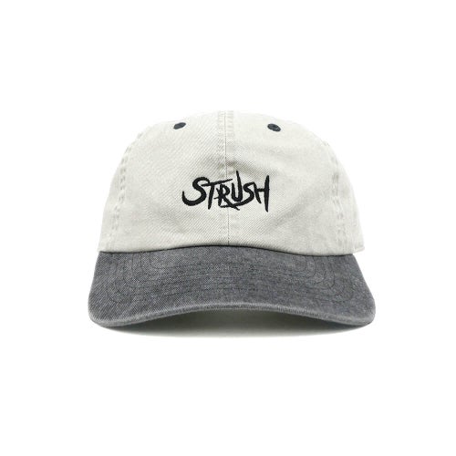 STRUSH CAP ストラッシュ キャップ SCRIPT PIGMENT TWO TONE GREY/BLACK スケートボード スケボー 1
