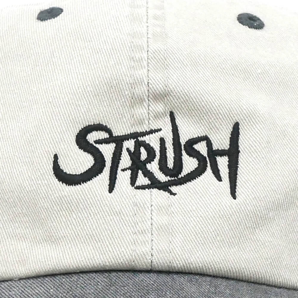 STRUSH CAP ストラッシュ キャップ SCRIPT PIGMENT TWO TONE GREY/BLACK スケートボード スケボー 4