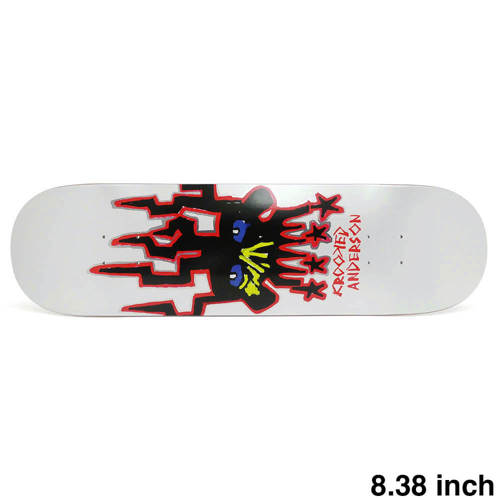 KROOKED DECK クルキッド デッキ MIKE ANDERSON SKULL KING 8.38 スケートボード スケボー 1