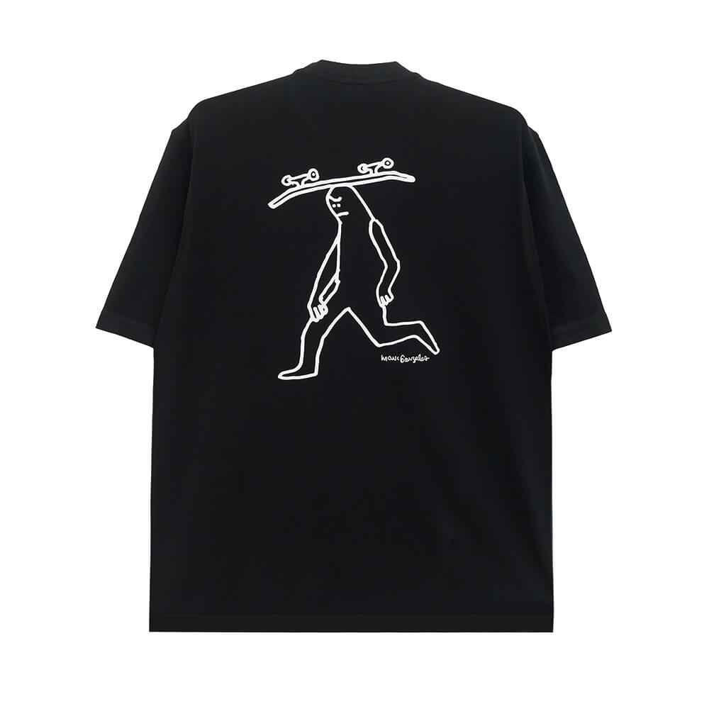 ADIDAS SKATEBOARDING T-SHIRT アディダススケートボーディング Tシャツ MARK GONZALES SPOT BLACK スケートボード スケボー 