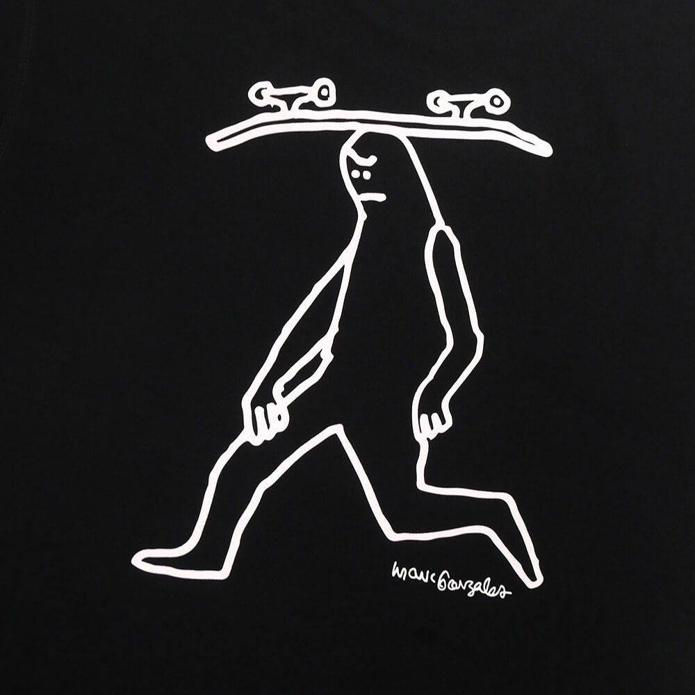 ADIDAS SKATEBOARDING T-SHIRT アディダススケートボーディング Tシャツ MARK GONZALES SPOT BLACK スケートボード スケボー 3