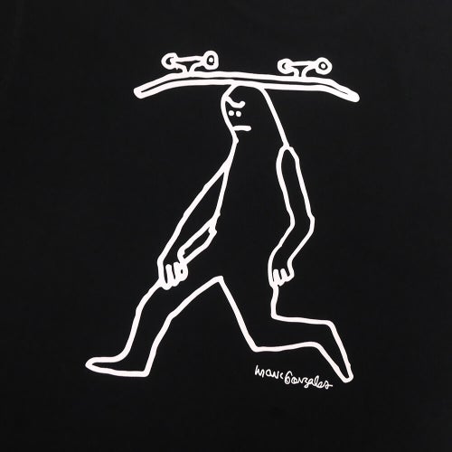 ADIDAS SKATEBOARDING T-SHIRT アディダススケートボーディング Tシャツ MARK GONZALES SPOT BLACK スケートボード スケボー 3