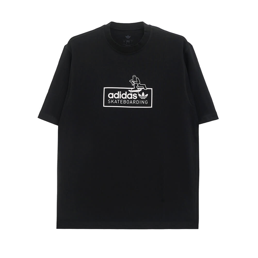 ADIDAS SKATEBOARDING T-SHIRT アディダススケートボーディング Tシャツ MARK GONZALES LOGO BLACK スケートボード スケボー 