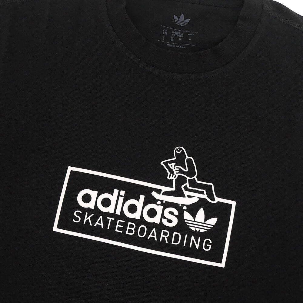 ADIDAS SKATEBOARDING T-SHIRT アディダススケートボーディング Tシャツ MARK GONZALES LOGO BLACK スケートボード スケボー 1