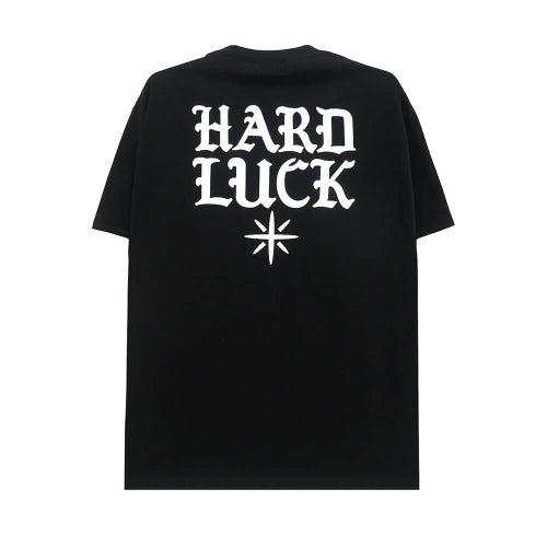  HARD LUCK T-SHIRT ハードラック Tシャツ UPPER HAND BLACK スケートボード スケボー 