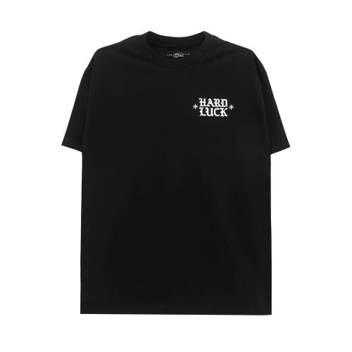  HARD LUCK T-SHIRT ハードラック Tシャツ UPPER HAND BLACK スケートボード スケボー 1