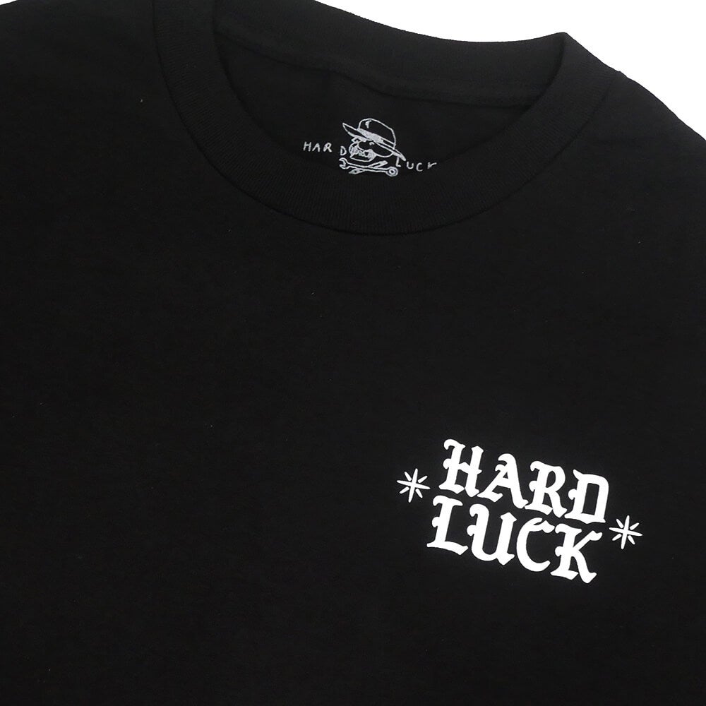  HARD LUCK T-SHIRT ハードラック Tシャツ UPPER HAND BLACK スケートボード スケボー 2