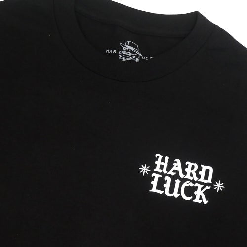  HARD LUCK T-SHIRT ハードラック Tシャツ UPPER HAND BLACK スケートボード スケボー 2
