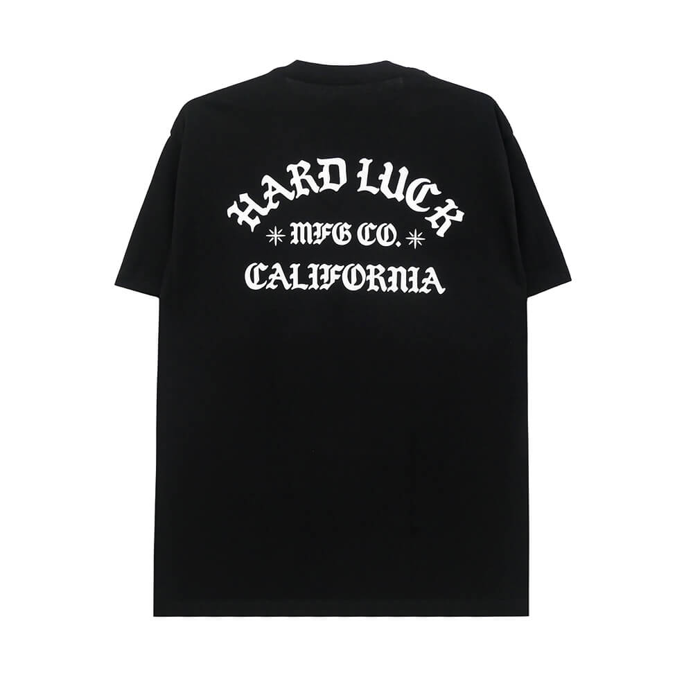 HARD LUCK T-SHIRT ハードラック Tシャツ CALIFAS BLACK スケートボード スケボー 