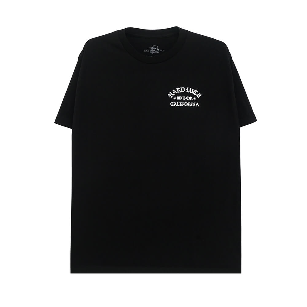 HARD LUCK T-SHIRT ハードラック Tシャツ CALIFAS BLACK スケートボード スケボー 1