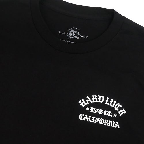 HARD LUCK T-SHIRT ハードラック Tシャツ CALIFAS BLACK スケートボード スケボー 2