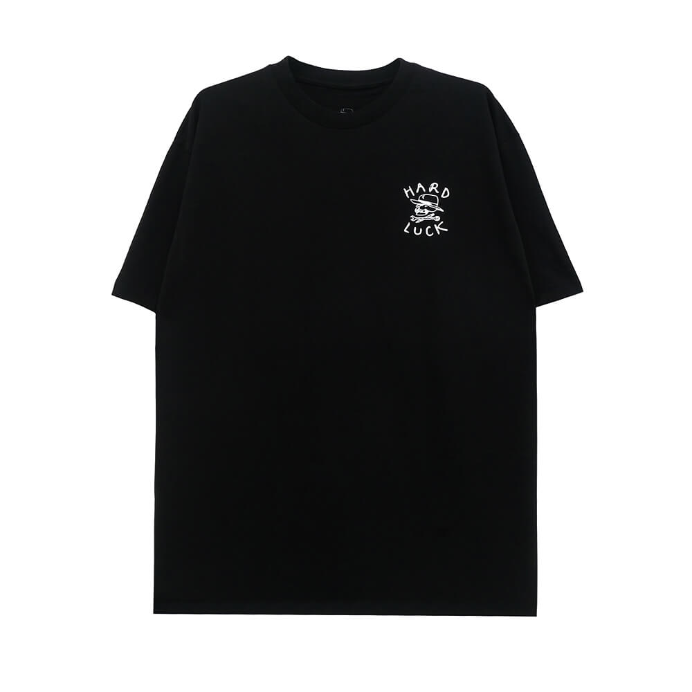 HARD LUCK T-SHIRT ハードラック Tシャツ OG LOGO BLACK スケートボード スケボー 1