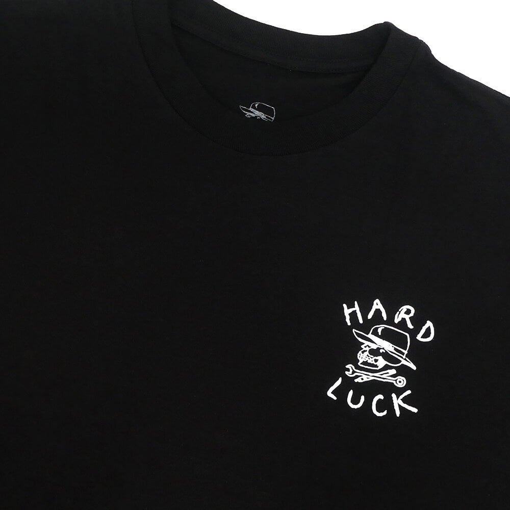 HARD LUCK T-SHIRT ハードラック Tシャツ OG LOGO BLACK スケートボード スケボー 2