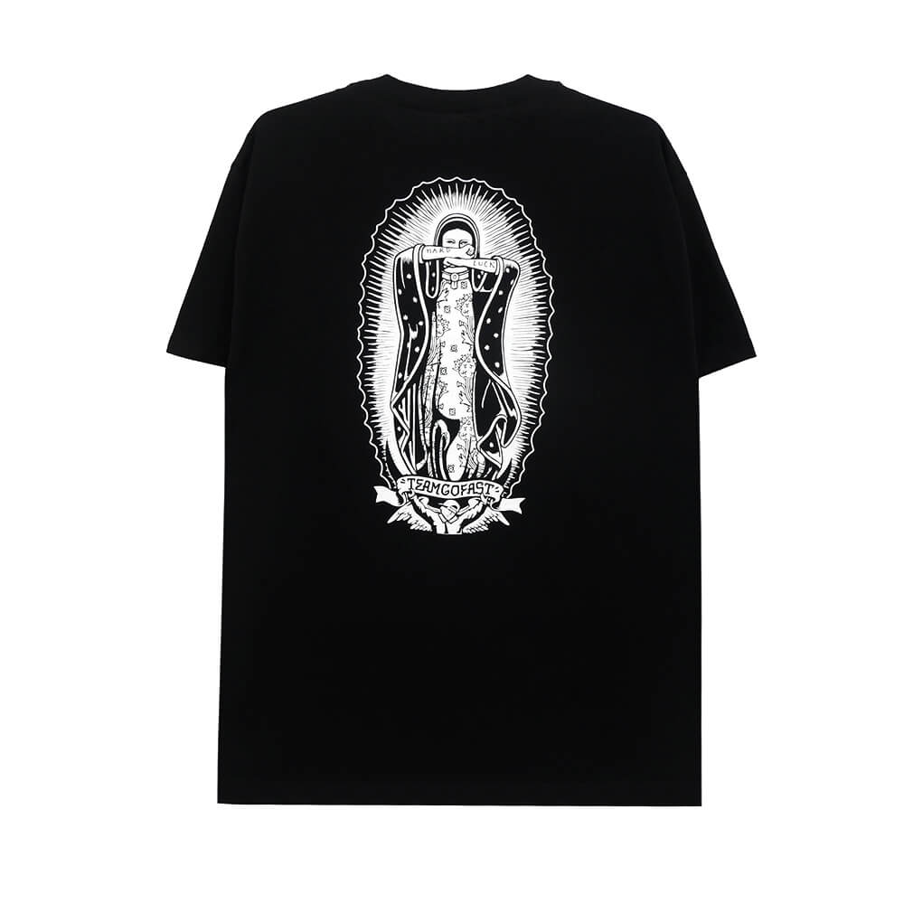 HARD LUCK T-SHIRT ハードラック Tシャツ LADY G MONO BLACK スケートボード スケボー 
