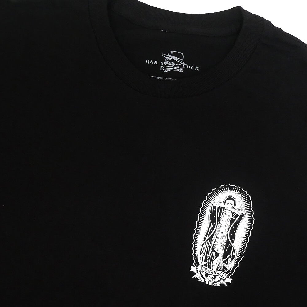 HARD LUCK T-SHIRT ハードラック Tシャツ LADY G MONO BLACK スケートボード スケボー 2